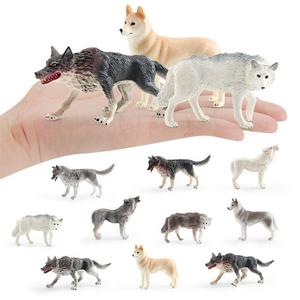 Modello decorativo da scrivania Xinhen di animali selvatici: lupo nero, marrone, grigio, bianco, husky, simulazione transfrontaliera - Product Image 5
