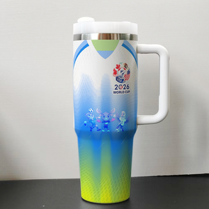 Mug de voyage isotherme en acier inoxydable de 40 oz avec poignée, couvercle et paille, double paroi isolée, idéal pour la bière, les réunions de famille et le sport - Product Image 6