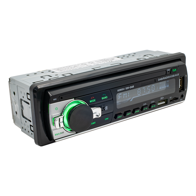 1 DIN Car MP3 Player with DAB Digital Radio FM/AM Receiver USB/TF Playback  FLAC Lossless Audio 7-Color Light Universal Stereo