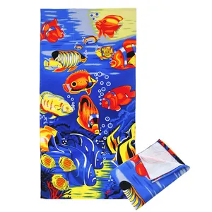 Toalha de microfibra estampada, toalha de praia personalizada 70*140 cm 230 g