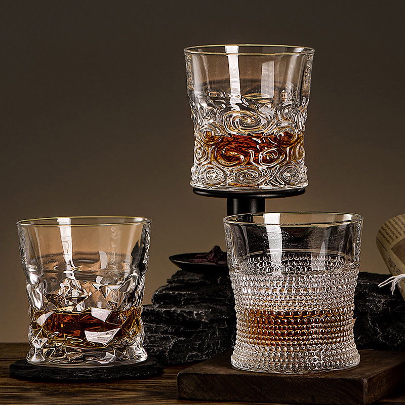 Whiskey glass household lead-free crystal glass wine Old Fashioned glasses cup