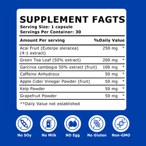 Cápsulas Termogénicas Quemagrasas Más Vendidas con Polvo de Kelp y Polvo de Pomelo, Suplementos Dietéticos que Mejoran el Metabolismo de las Grasas - Product Image 4