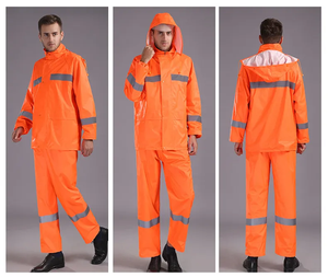 Chubasquero de PVC pongee de alta calidad, chaqueta impermeable para motocicleta, chubasquero resistente para ciclistas, chubasquero para hombres - Product Image 4