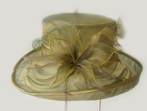 Chapeaux d'église en sinamay faits main, style vintage, pour femmes, pour fêtes et activités en extérieur, collection 2015 - Product Image 3