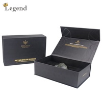 Boîte d'emballage en verre pour miel avec logo personnalisé, boîte cadeau magnétique élégante et luxueuse pour bouteille de miel