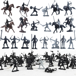 Figurines <span class=keywords><strong>de</strong></span> chevaliers médiévaux en plastique OEM, jouets <span class=keywords><strong>de</strong></span> guerriers <span class=keywords><strong>de</strong></span> la cavalerie romaine antique, mini-modèles d'armée pour enfants, jeu <span class=keywords><strong>de</strong></span> <span class=keywords><strong>guerre</strong></span>, vente en gros - Product Image 1
