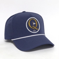 Gorras de Béisbol Personalizadas OEM de Alta Calidad, Bordadas en 3D, de 5 Paneles, con Perforaciones Láser, Impermeables, para Golf, Deportes al Aire Libre, para Hombre