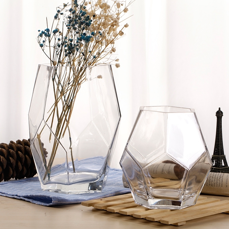 Factory Produced Wholesale Glass Flower Vase for Home Decor