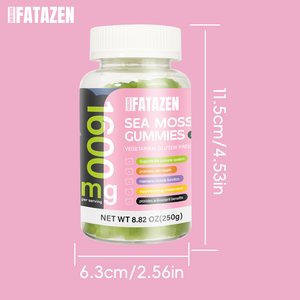 OEM Digestive Support Metabolism Boost Detoxification Vitality Energy Release 1600mg Gluten Free Non GMO Irish Sea Moss Gummy - Product Image 6