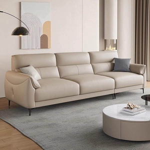 أريكة جلدية أصلية جديدة لعام 2026، تصميم عصري فاخر، ألوان وأحجام قابلة للتخصيص، أريكة لغرفة المعيشة، أرائك قطاعية، أثاث فاخر - Product Image 2