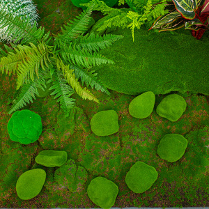 Artificial <strong>Moss</strong> Stone Poly Dragon Hair Planting Small Stone Foam <strong>Moss</strong> Ball Bonsai Micro Landscape With <strong>Moss</strong> Stone - Product Image 1