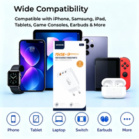 Pengisi Daya Colokan EU 45W PD QC3.0 3 Port USB-A Adaptor Dinding Tipe-C Ganda untuk Laptop, Ponsel, Tablet OG92