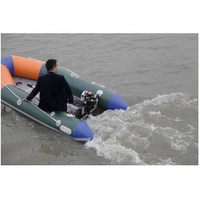 Moteur hors-bord pour bateau pneumatique, 4 temps, 4 CV, arbre court, démarrage manuel, essence, moteur de bateau Hangkai 4 temps 4 CV