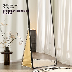 Specchio <span class=keywords><strong>da</strong></span> terra intero in metallo per la casa, camera <span class=keywords><strong>da</strong></span> letto, stile Ins di tendenza, specchio <span class=keywords><strong>da</strong></span> toeletta di alta qualità - Product Image 4