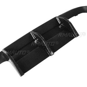 2015-2020 <b>for</b> BMW F80 M3 F82 M4 <b>Car</b> Rear Bumper <b>Diffuser</b> Spoiler Lip Splitter Protector Guard Carbon Fiber Style Glossy Black - Product Image 5