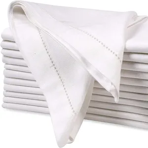 100% 亚麻餐巾18 x 18英寸柔软，吸收性和舒适-适合主动和经常使用