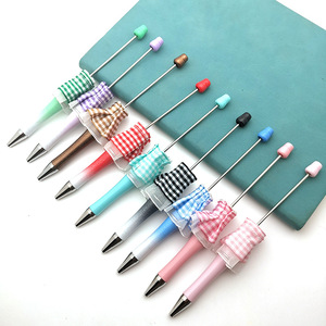 2024 nouveau Design perle stylo à bille belle dentelle jupe perlée stylo à bille bricolage à la main perles stylo pour la fabrication de bijoux jouets - Product Image 1