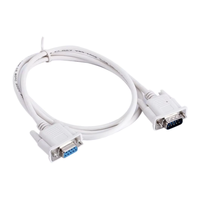 Kabel Serial RS232 DB9 9Pin Female ke Female/Male ke Female Cross Serial Cable 1.5m Putih Bahan HKLP Kabel Komunikasi RS232