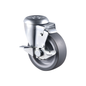 Rueda Giratoria Universal VIMA con Orificio para Perno de 4.5 Pulgadas, Gris, TPR PP, 160 kg, 200 kg, Rodamiento de Bolas de Servicio Mediano, Certificación EN12532 - Product Image 2