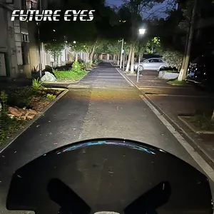 미래의 눈 F150-S 백라이트 스위치 안개 LED 미니 숨겨진 오토바이 보조 조명