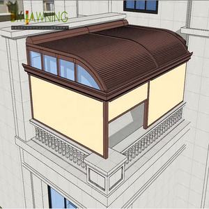 Toldo Motorizado de Aluminio para Invernadero, Techo Retráctil con Persianas Enrollables, Sala de Luz, Terraza, Cubiertas para Patio - Product Image 1
