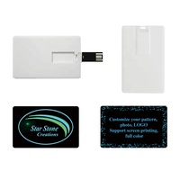 Flash drive USB Flash Disk OEM, Logo kustom stik kartu kredit 128MB 1GB 2G 4G 128GB U Disk