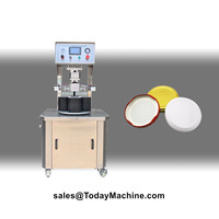 Machine de capsulage automatique pneumatique à vapeur et à vide pour bouteilles et bocaux en verre avec couvercles métalliques à torsion