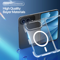 Étui de téléphone portable transparent magnétique Dux Ducis Clin pour iPhone Duo 18 Fold 18 Pro Max, chargeur sans fil, coques transparentes comme du cristal