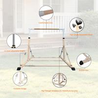 Peralatan Senam Anak SHINEWELL, Palang Horizontal Lipat, Tinggi Dapat Disesuaikan, Rangka Baja Stabil, Peralatan Gym Rumah