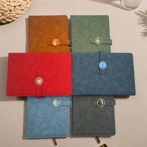 Mới <span class=keywords><strong>A5</strong></span> Đơn Giản Kinh Doanh Văn Phòng Máy Tính Xách Tay Logo In Bìa Cứng Da Bìa 100 Tấm Nhựa Khóa Chủ Đề May Cuộc Họp Ghi - Product Image 5