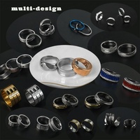 Bagues simples tendance avec breloques, bagues statement multi-designs pour femmes et hommes, accessoires, grandes ventes, design aléatoire