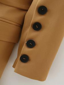Oversized <strong>Blazers</strong> <strong>Ladies</strong> Office Female Formal <strong>blazer</strong> and Coats Long Sleeve Double Breasted With Belt <strong>Camel</strong> Women's Suit - Product Image 6