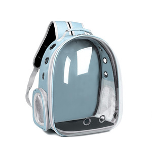 Sac à dos transparent pour chat en forme de capsule spatiale, modèle panoramique en Oxford PC, respirant, utilisable en toutes saisons - Product Image 1