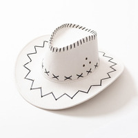 Cappello da Cowboy con Visiera Larga Unisex per Adulti, Personalizzabile con Logo, Economico, Vendita all'Ingrosso