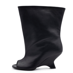 Sandales d'été personnalisées à bout ouvert, chaussures à talon compensé haut, bottines sexy pour femmes - Product Image 4