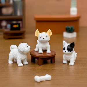 weij Micro-paisaje Lindos Accesorios de Simulación de Mascotas (Perros y Animales) para Caja Sorpresa, Mini Adornos para Coche y Escritorio - Product Image 3