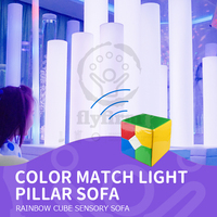 Fly firm Dynamic Light Column Sensorisches Sofa garnitur mit Rainbow Cube Remote - Learning mit 6 lebendigen Farben und interaktiver Röhre