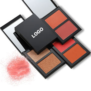 <span class=keywords><strong>Bronzer</strong></span> Blush Vegan Maquillage Imprimer Logo Palette avec Blush sur longue durée Blush Palette Private Label Highlighter Blush <span class=keywords><strong>Bronzer</strong></span> - Product Image 2