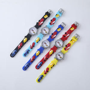 นาฬิกาควอตซ์การ์ตูนเด็กสุดหรูทันสมัยเรืองแสง พร้อมตัวเรือนพลาสติกและสายอะคริลิค - ของขวัญวันเด็กสำหรับเด็กชายและเด็กหญิง - Product Image 3