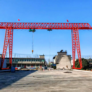 Vente chaude 32 + 5 tonnes 40 + 5 tonnes 50T + 5 grue à <span class=keywords><strong>portique</strong></span> à poutre unique <span class=keywords><strong>avec</strong></span> surplomb de 7M ou 8M pour soulever la maison en ciment - Product Image 1