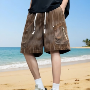 Nouveau modèle 2026 – Shorts décontractés pour hommes, vente en gros, shorts de sport respirants et amples avec cordon de serrage, grandes tailles - Product Image 1