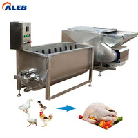 Machine professionnelle d'échaudage et d'épluchage de volailles en acier inoxydable, machine d'abattage de poulets pour abattoirs