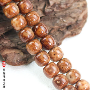 Hainan Bodhi Seed 108 Beads Barrel Shape Prayer Beads Multi Strand Bracelet Unisex Jewelry - Product Image 3