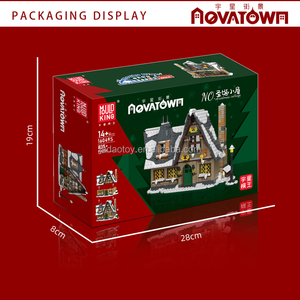 Ensemble de blocs de construction Mouldking 16049 <span class=keywords><strong>Village</strong></span> d'hiver de Noël, jouet créatif en briques, petit jouet éducatif en plastique, cadeau de Noël - Product Image 6