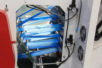 Sac poubelle en rouleau en plastique Le prix des sacs en plastique faisant la machine en Algérie Machines en plastique Taiwan 2 lignes 12KW 7-25