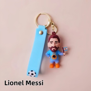 Portachiavi all'ingrosso per giocatore di calcio Messi Ronaldo calcio <span class=keywords><strong>stella</strong></span> portachiavi borsa ciondolo bambola Anime portachiavi souvenir giocattolo regalo - Product Image 1