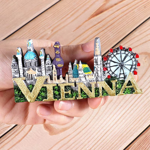 Wholesale Custom Logo 3D Resin Tourism Souvenirs City Custom Refrigerator Sticker Souvenir Home Decoration Resin <strong>Fridge</strong> <strong>Magnet</strong> - Product Image 5