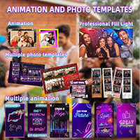 Machine Photobooth DSLR Très Simple avec Écran Tactile de 15,6 Pouces, Boîtier Photobooth pour Événements et Fêtes