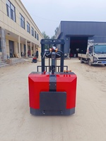 Chariot élévateur électrique à bras télescopique 1,5T, transpalette contrepoids pour entrepôt et usage agricole, avec option de basculement avant et arrière des fourches