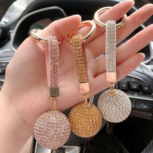 2024 Newest Luxury Bag Charm Car <b>Key</b> <b>Chain</b> Rhinestone Ball Keyring for Gifts - Product Image 6